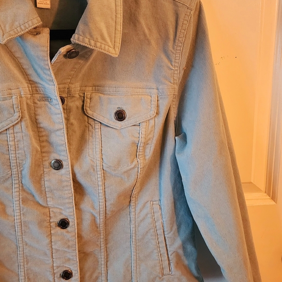 Baby blue courdoroy jacket - Picture 4 of 6